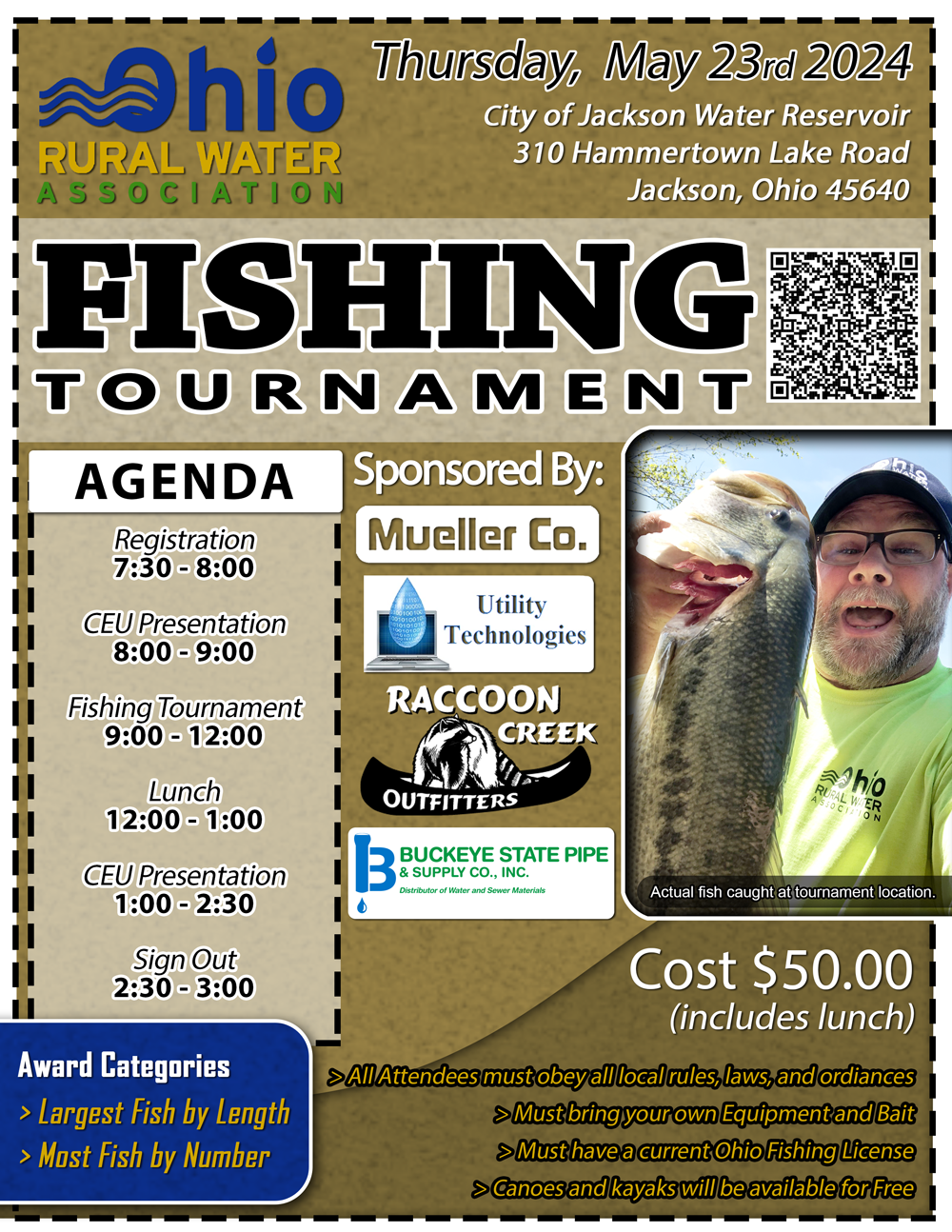 Ohio Rural Water Association 2024 Inaguaral Fishing Tournament